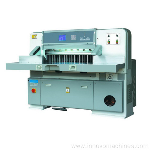 Innovo Microcomputer single hydraulic double guide paper cutting machine